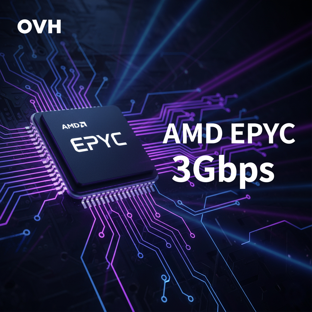 Выделенные серверы с 3Gbps на AMD EPYC в дата центре OVH